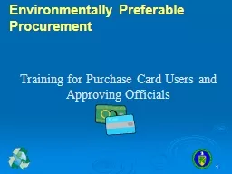 1 Training for Purchase Card Users and Approving Officials