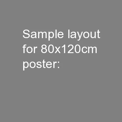 Sample layout for 80x120cm poster: