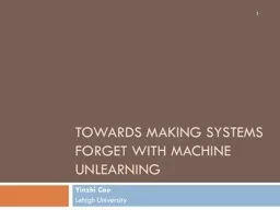 Towards Making Systems Forget with Machine Unlearning