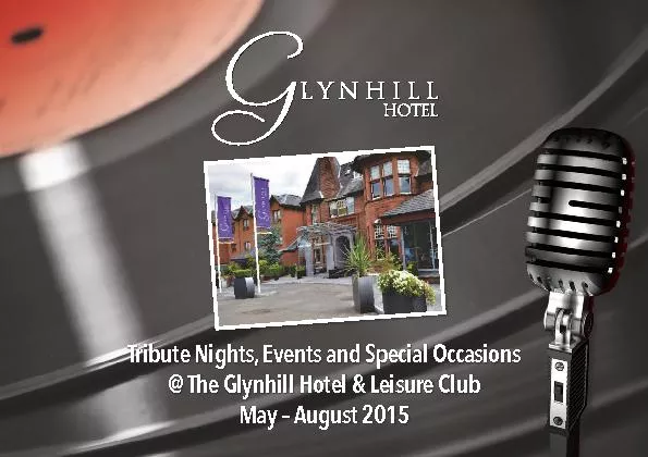 Tribute Nights, Events and Special Occasions @ The Glynhill Hotel & Le