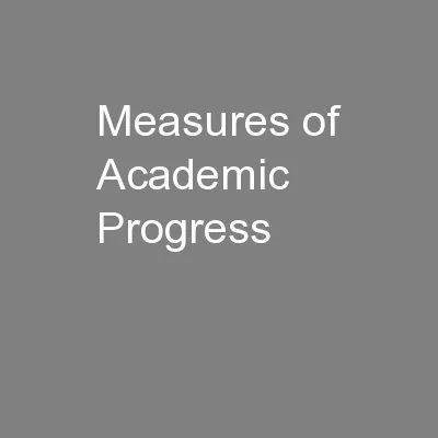 Measures of Academic Progress