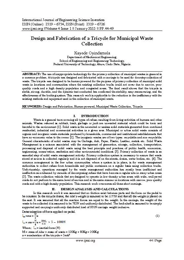 International Journal of Engineering Science Invention