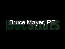 Bruce Mayer, PE