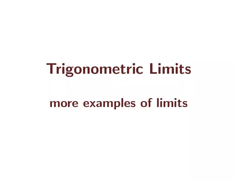 TrigonometricLimits