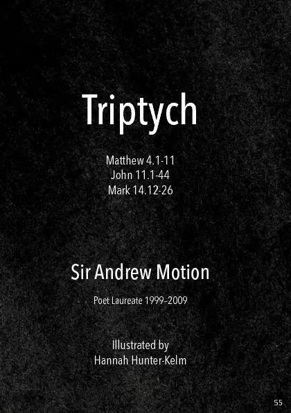 TriptychMatthew 4.1-11Sir Andrew MotionPoet Laureate 1999–2009Ill