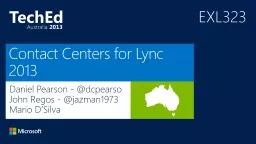 Contact Centers for Lync 2013
