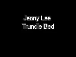 Jenny Lee Trundle Bed