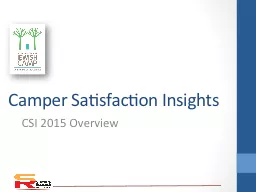 Camper Satisfaction Insights