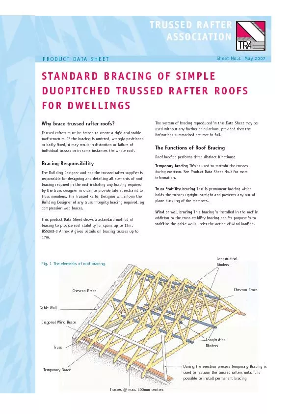 Application of Standard BracingThe standard bracing method given in th