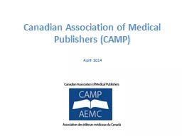 Canadian Association of Medical Publishers (CAMP)