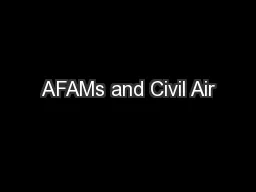 AFAMs and Civil Air