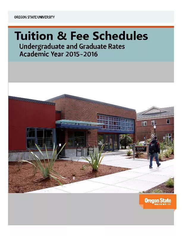 Tuition & Fee Schedules
