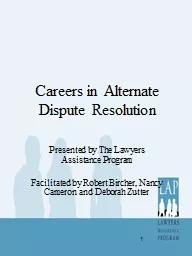 Careers in Alternate Dispute Resolution