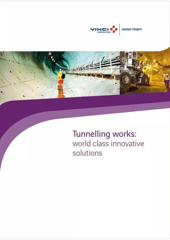 Tunnelling works: world class innovative