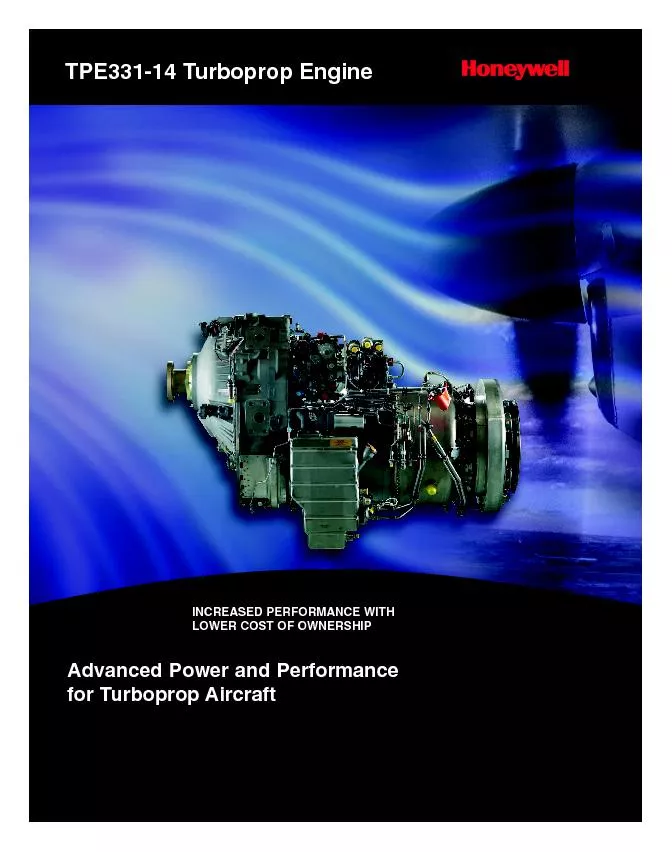 TPE331-14 Turboprop Engine