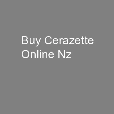 Buy Cerazette Online Nz