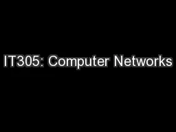 IT305: Computer Networks