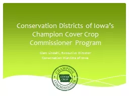 Conservation Districts of Iowa’s Champion Cover Crop Comm