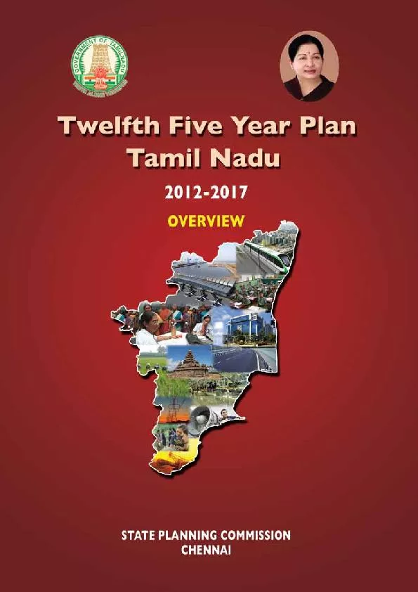 Twelfth Five Year Plan Tamil Nadu Twelfth Five Year Plan Tamil Nadu
..