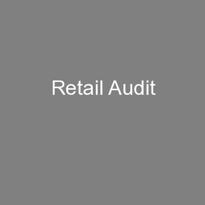 Retail Audit
