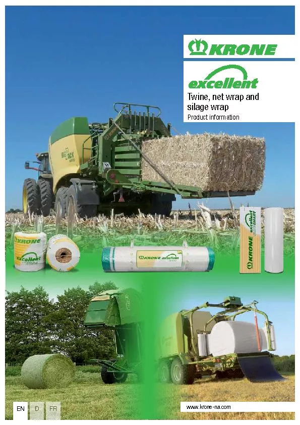 Twine, net wrap and silage Product information