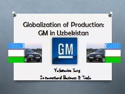 Globalization of Production: