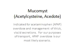 Mucomyst