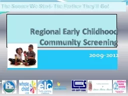 Regional Early Childhood Community Screening
