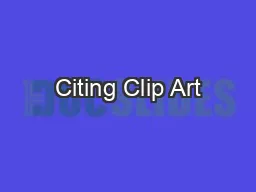 Citing Clip Art