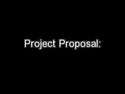 Project Proposal: