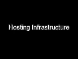Hosting Infrastructure