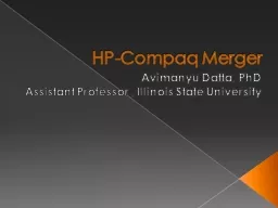 HP-Compaq Merger