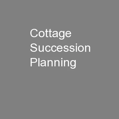Cottage Succession Planning