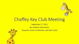 Chaffey Key Club Meeting