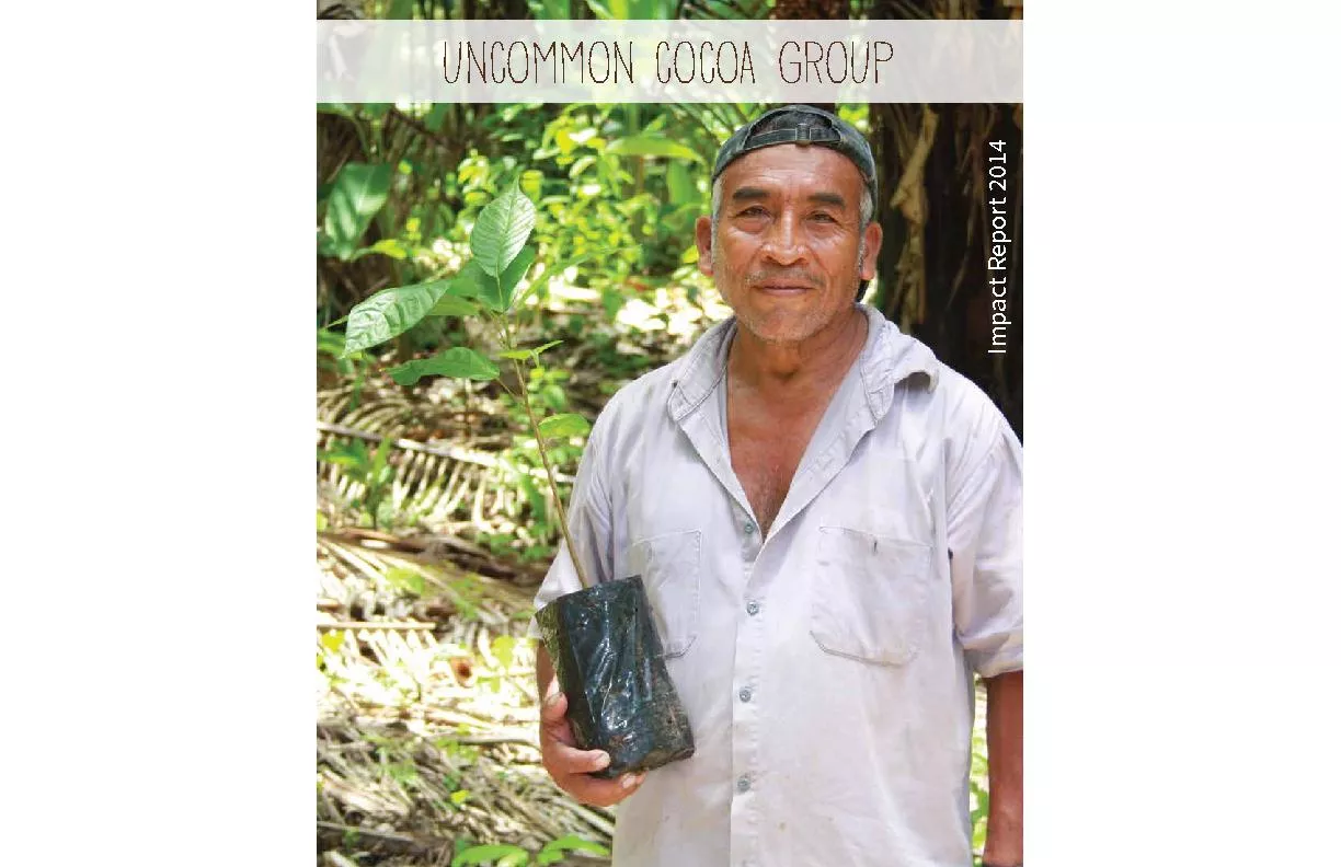 UNCOMMON COCOA GROUPImpact Report 2014