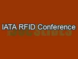 IATA RFID Conference