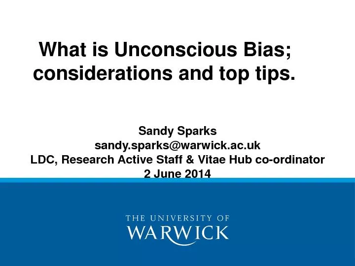 What is Unconscious Bias;