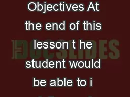 Version  ME IIT Kharapur  Version  ME IIT Kharapur  Instructional Objectives At the end