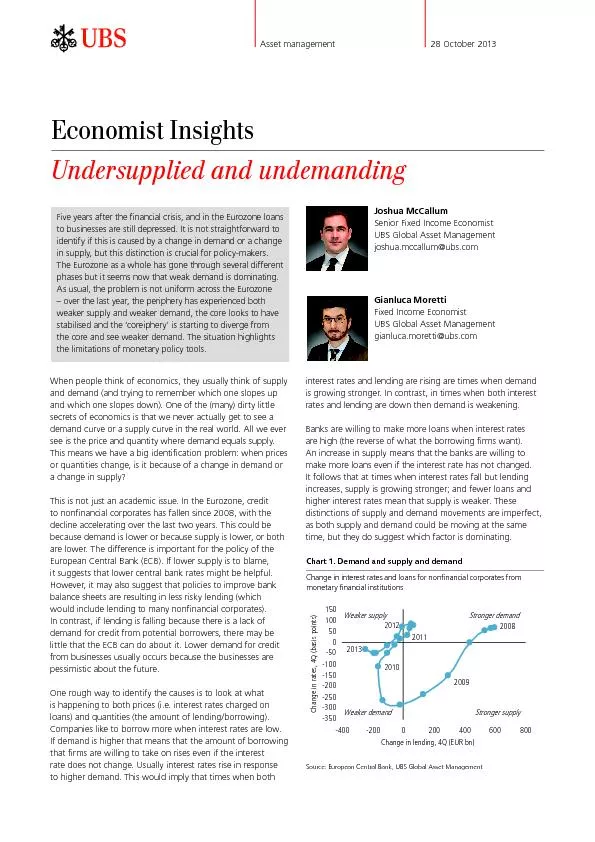 Economist InsightsUndersupplied and undemanding
