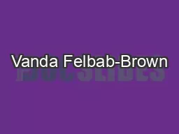 Vanda Felbab-Brown