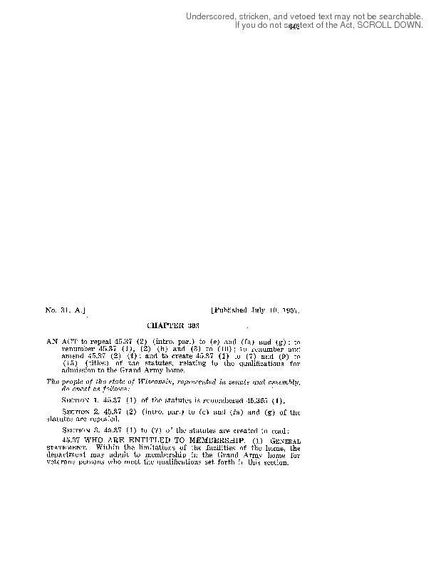 449SECTION 7. 45.37 (9) to (15) ( titles) of the statutes are created