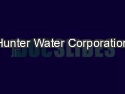 Hunter Water Corporation