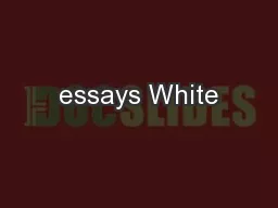 essays White