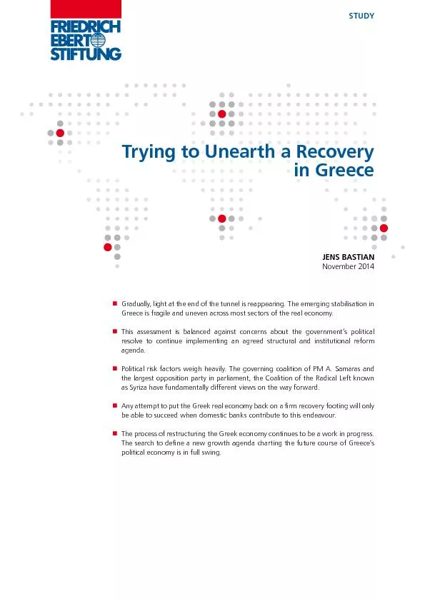 Trying to Unearth a Recoveryin Greece