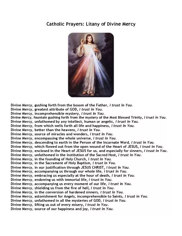 of Divine Mercy