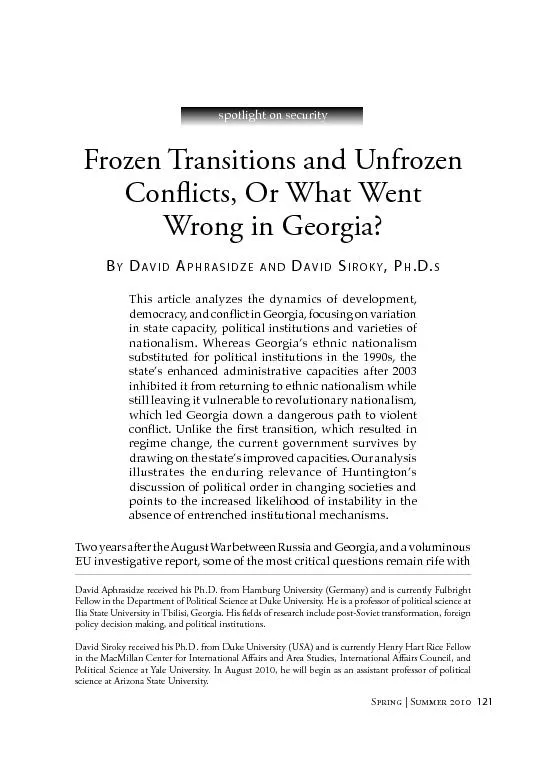 Frozen Transitions and Unfrozen