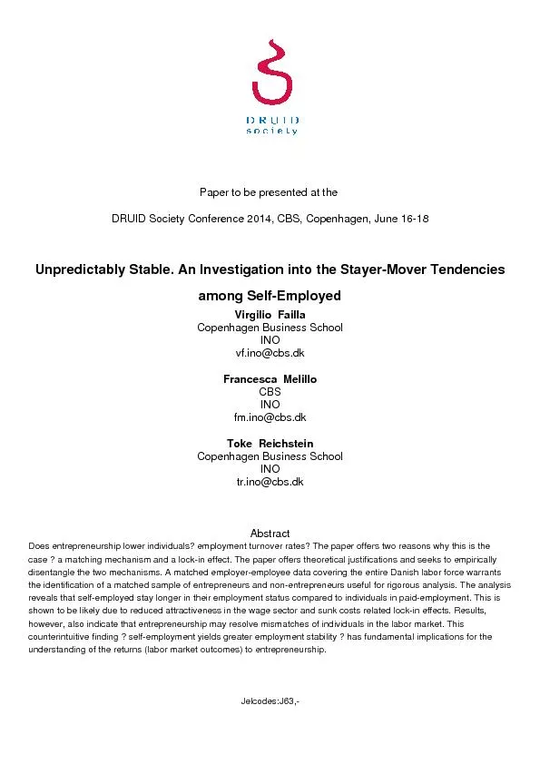 Paper to be presented at the DRUID Society Conference 2014, CBS, Copen