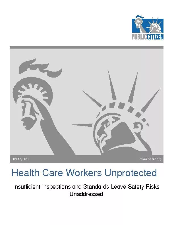 Health Care Workers Unprotected