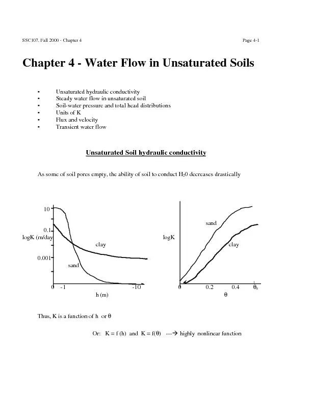 SSC107, Fall 2000 - Chapter 4              Page 4-1Chapter 4 - Water F
