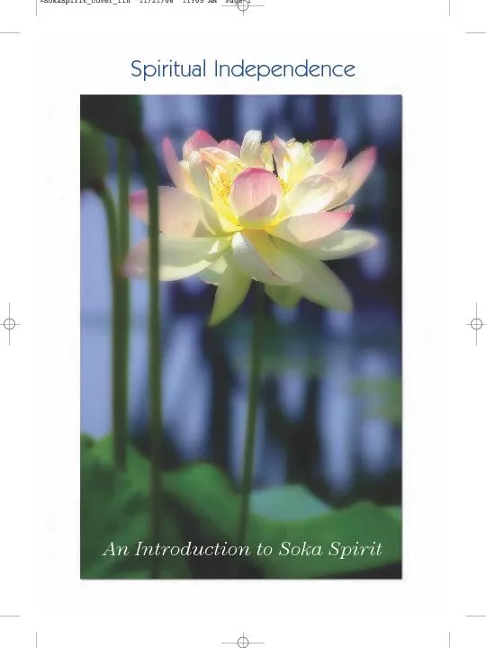 An Introduction to Soka Spirit Spiritual Independence
